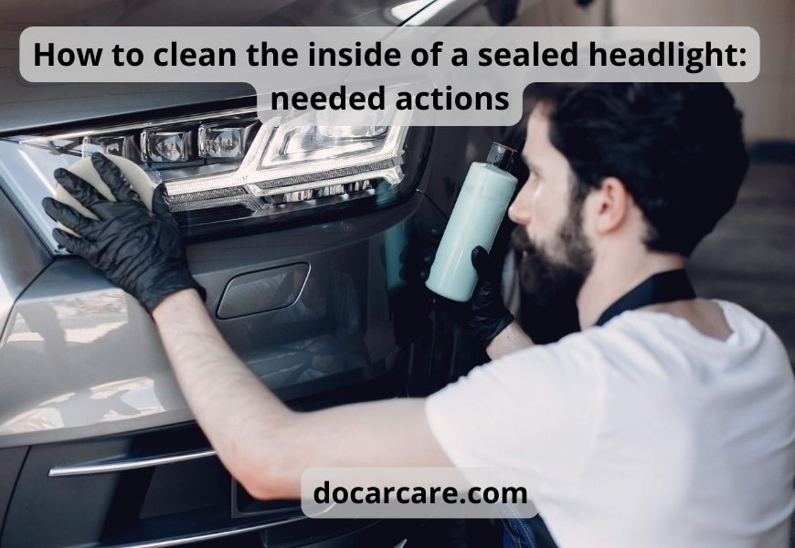 How to clean the inside of a sealed headlight: needed actions