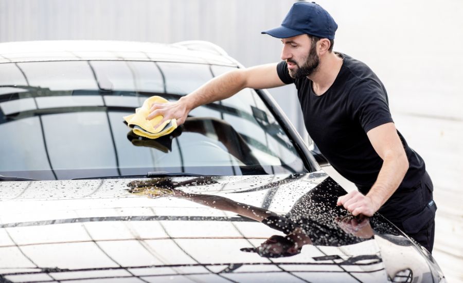 remove wax from windshield